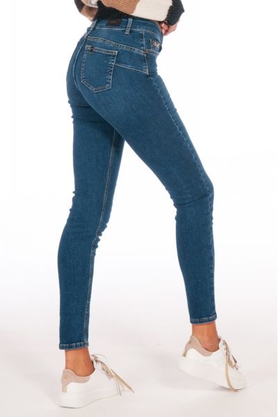 Jeans Skinny Ecosostenibili Vita Alta di Liu Jo