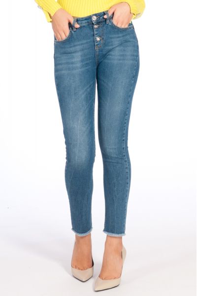Jeans Cropped Bottom Up di Liu Jo Jeans